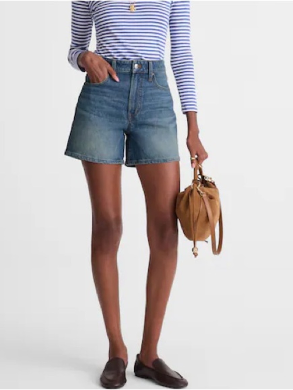 Madewell The Perfect Vintage Mid-Length Jean Short size 31